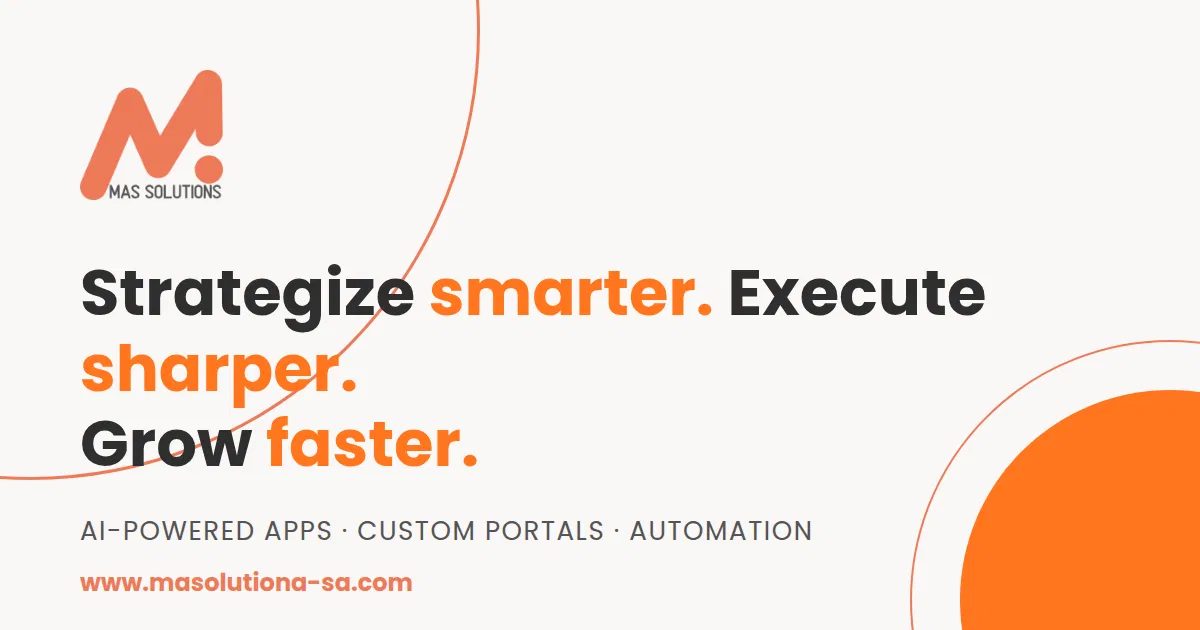 MAS Solutions — Strategize smarter. Execute sharper. Grow faster.